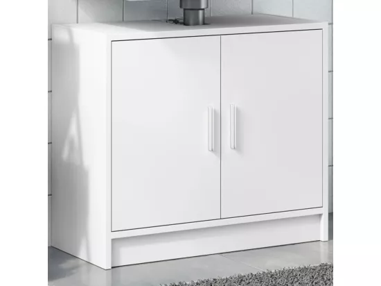 Armoire de lavabo blanc 63x29x55 cm bois d'ingénierie