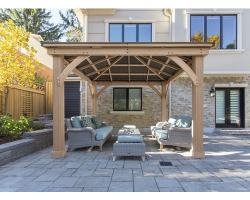 Gazebo WESTMANN hout Devon 12x12 336 x 336 cm geglazuurd