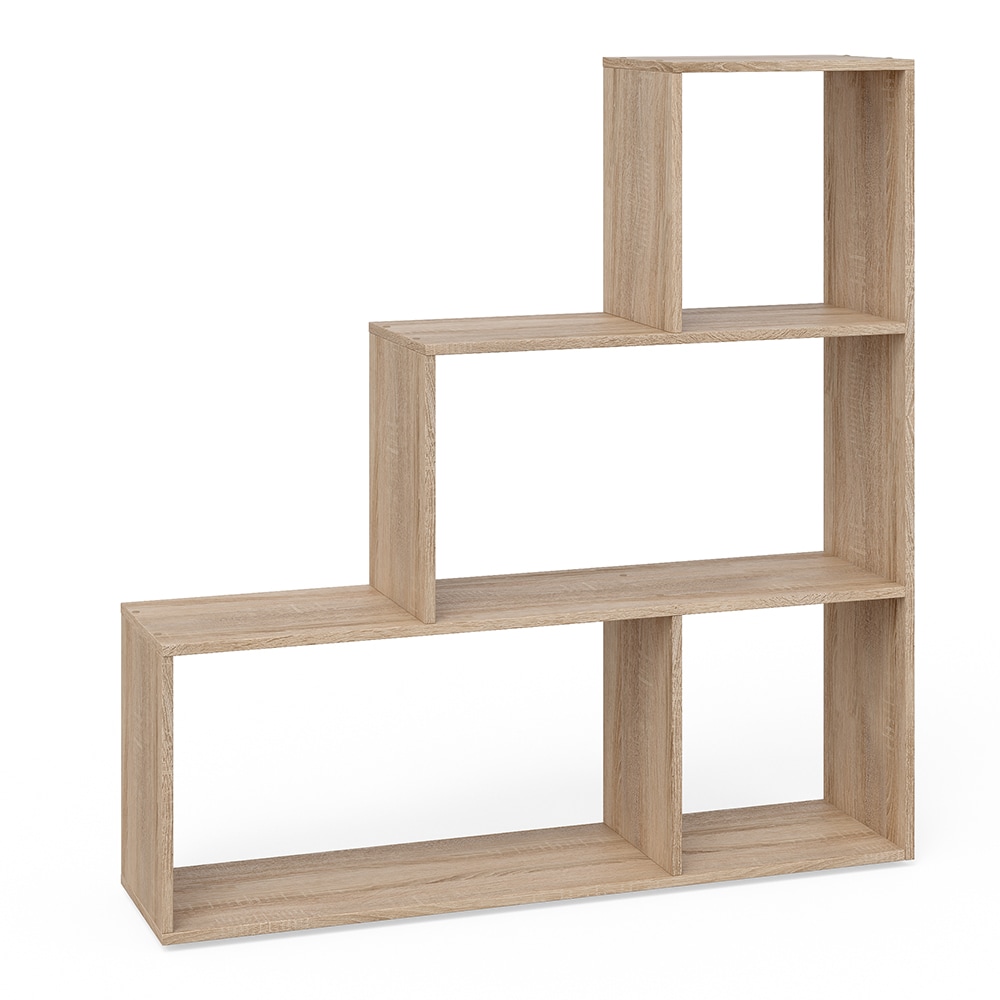 Vicco Treppenregal Asym Raumteiler Bücherregal Regal Wandregal 4 Fächer Sonoma