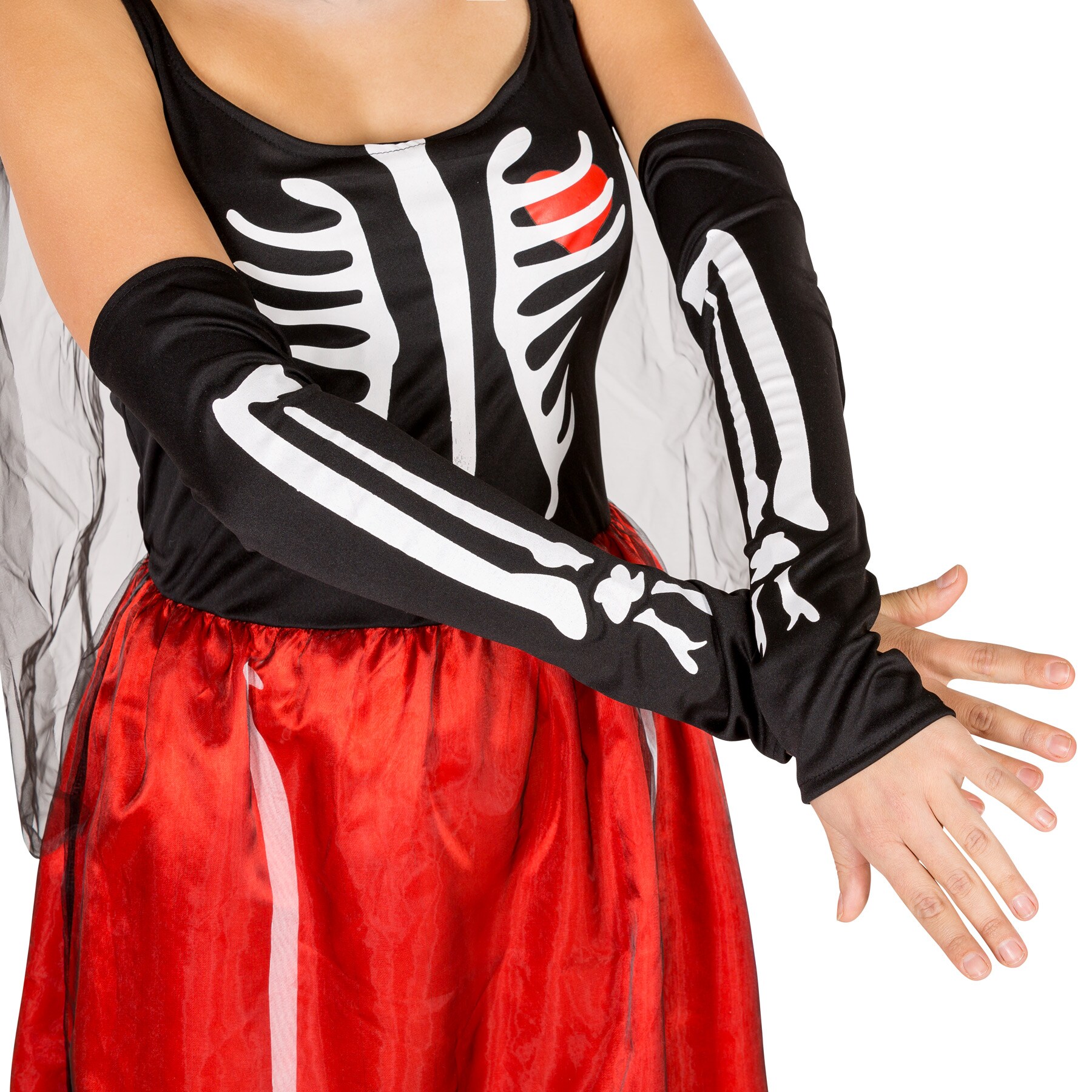 tectake® Frauenkostüm Skeleton