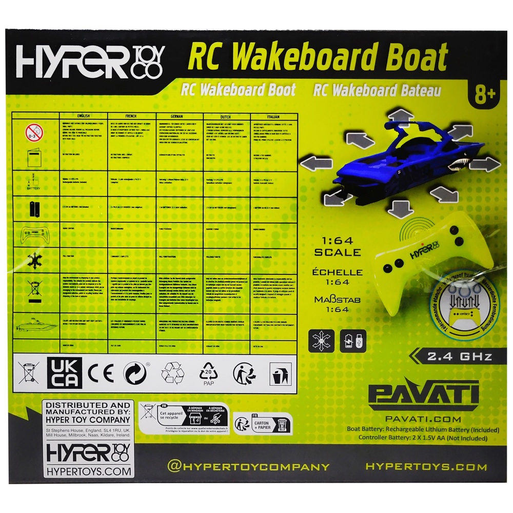 Hyper Pavati 2,4 GHz Nano-Fernbedienung Wakeboard-Boot