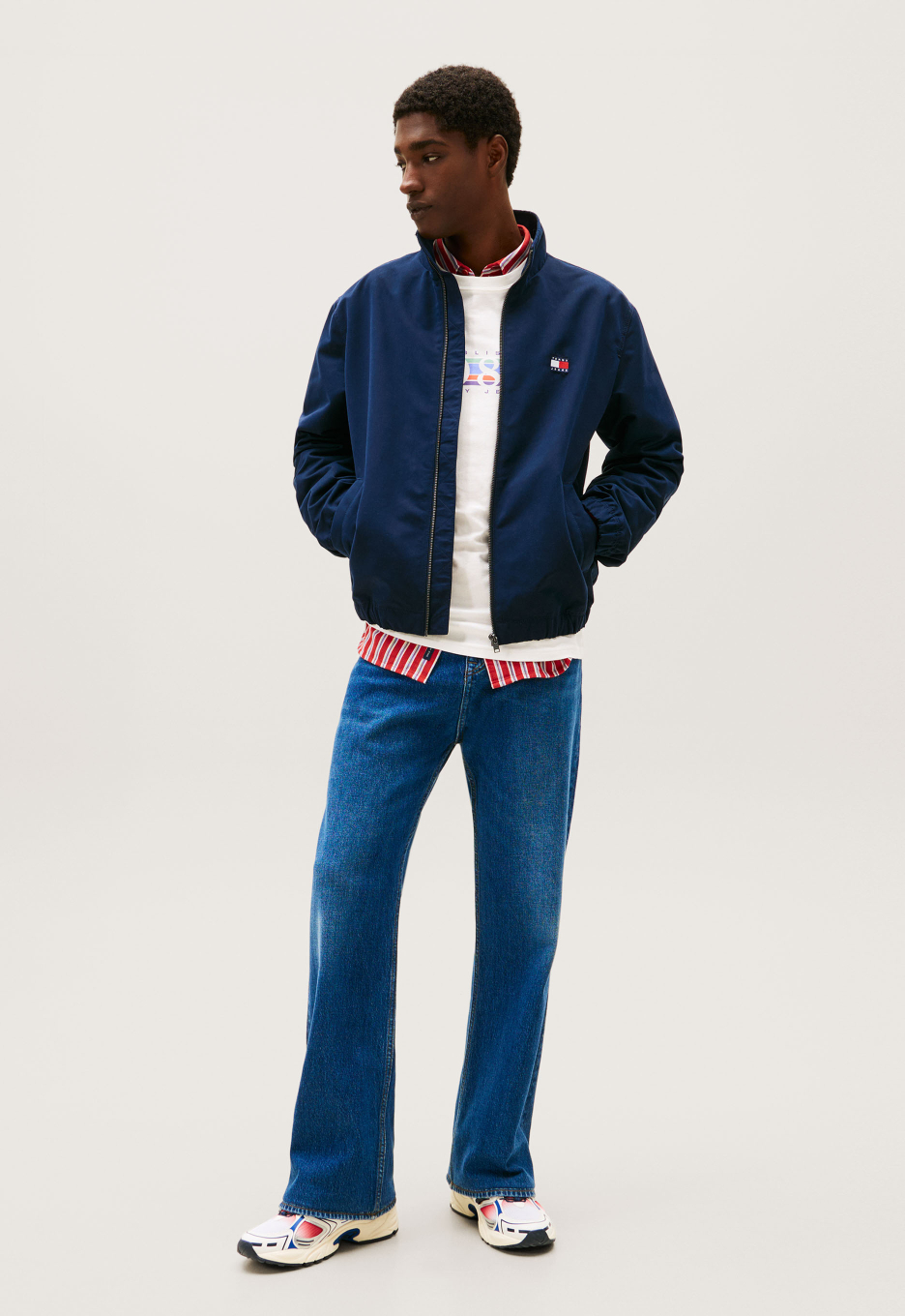 Tommy Jeans Waterafstotend Jack Met Rits en Logo