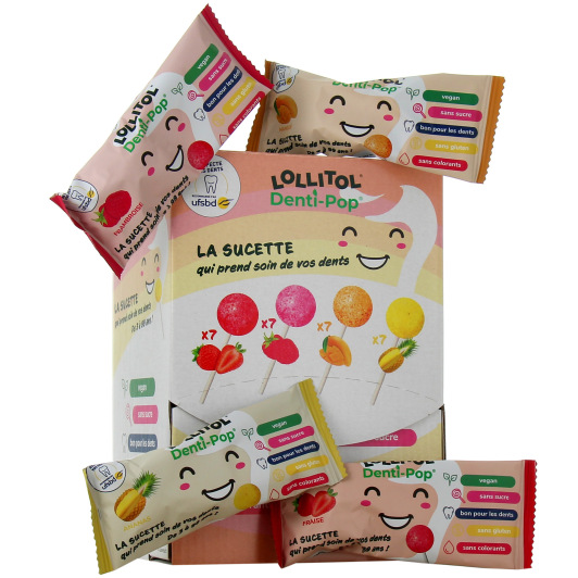 Sucettes Lollitol - Sans sucre et bonne pour les dents
