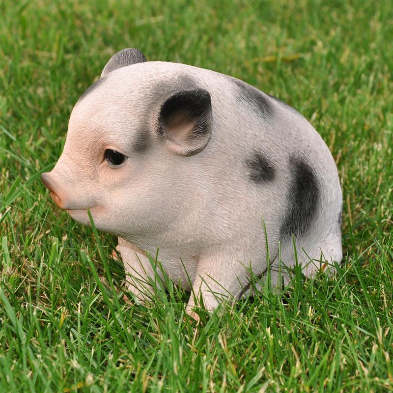 Dazikemo Dekofigur Gartenfigur Schwein / Ferkel