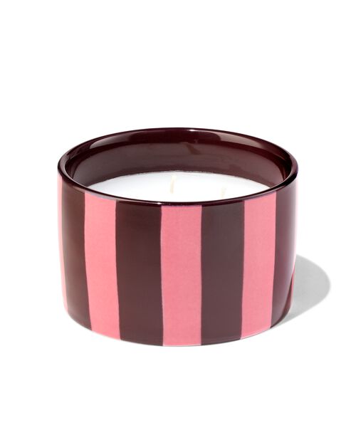 Bougie parfumée en céramique rouge foncé