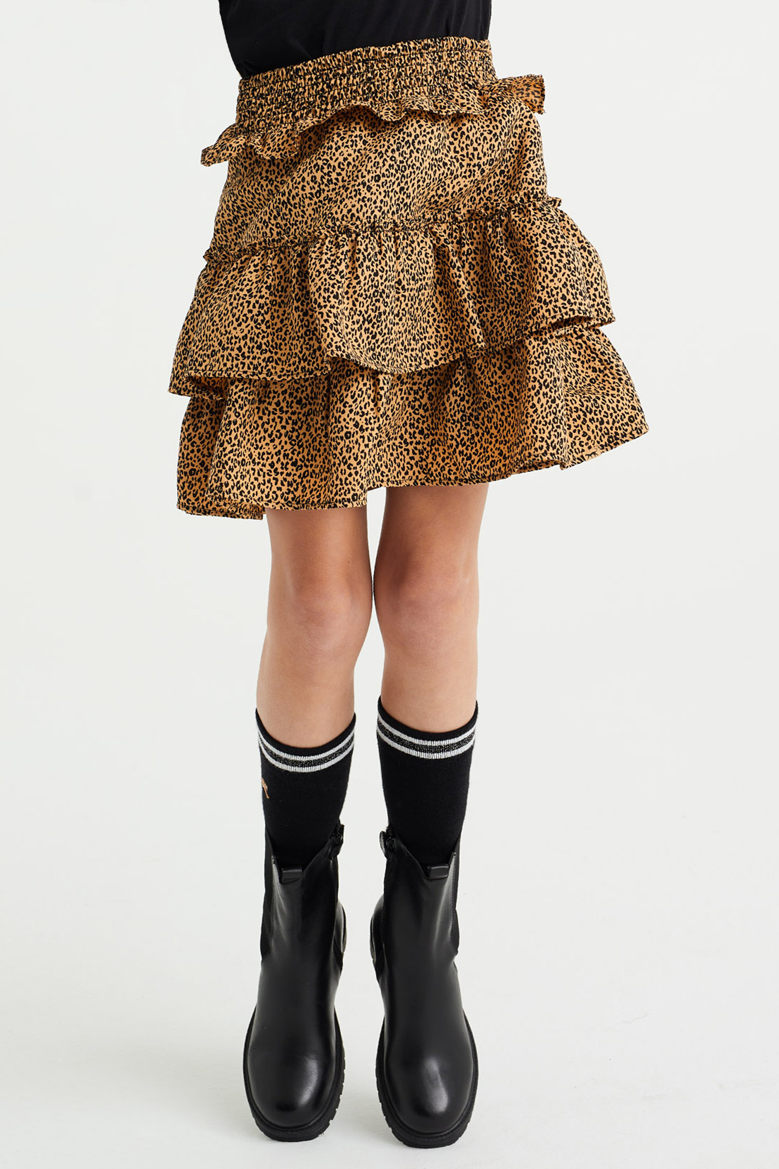 Meisjes rok met dessin WE Fashion Brons