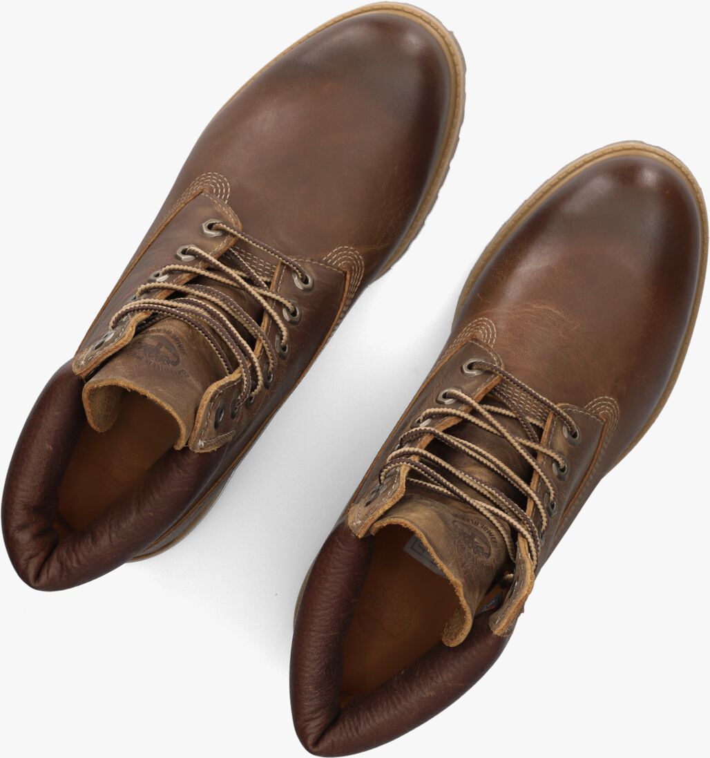 bruine timberland veterboots heritage 6 in premium