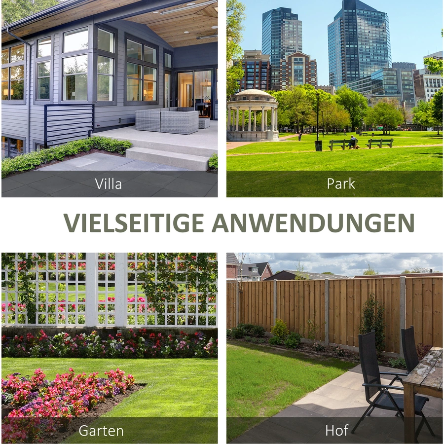 Outsunny Gartenbank mit Stauraum bunt