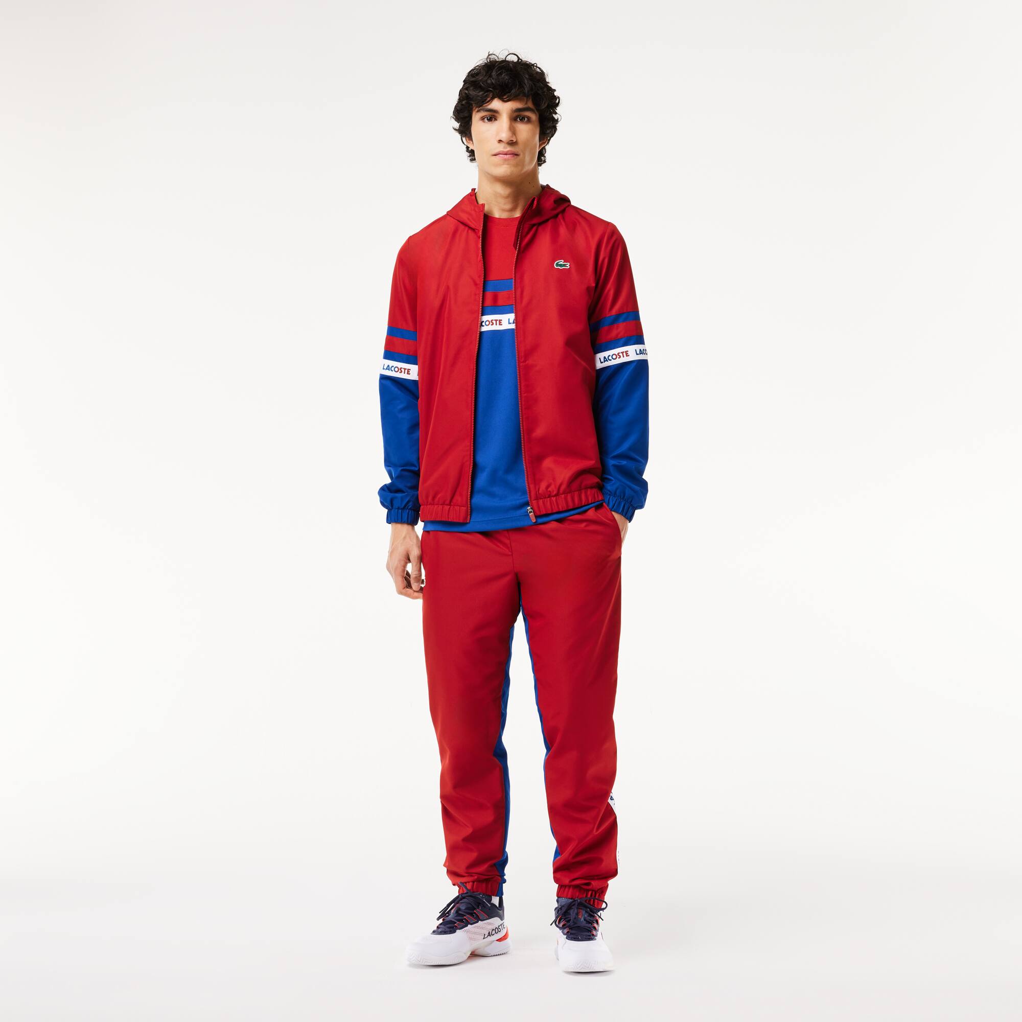 Veste de survêtement Tennis Sportsuit bande siglée Manteaux & Vestes - Rouge - Lacoste - Homme