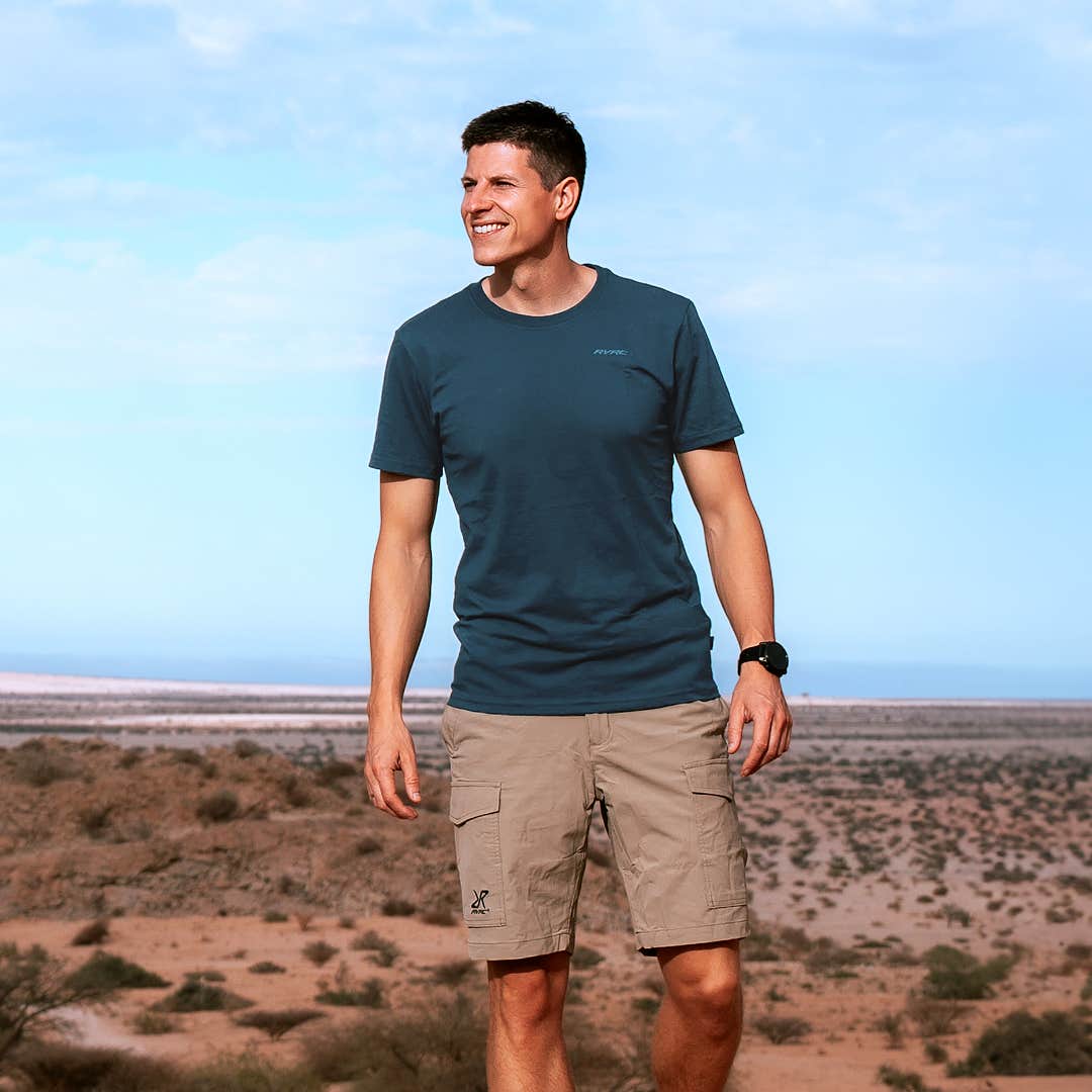 Easy T-shirt Slim Fit Herre Moonlit Ocean