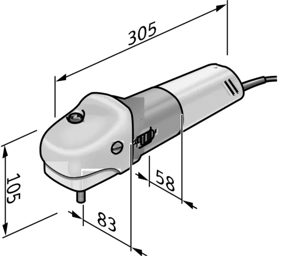 Flex Mini Polermaskine - PE 8-4 80 - 800W - 1300 - 3900 U/min - 80mm