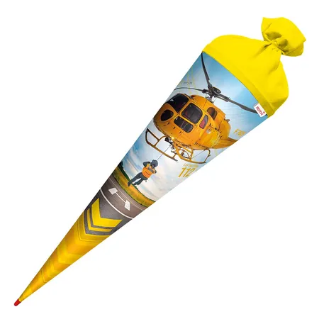 Roth Schultüte Helikopter mit Filzverschluss, 70 cm, rund