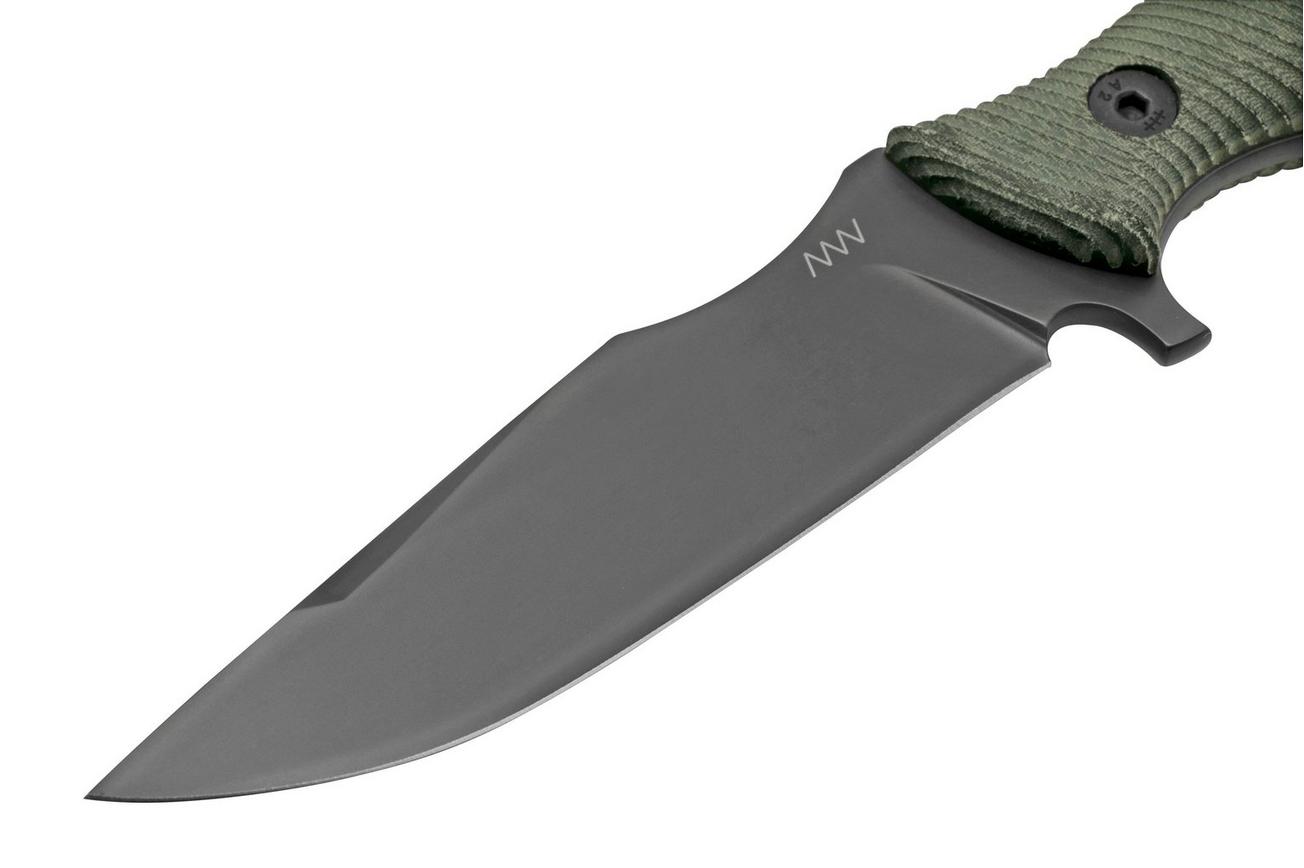 ANV Knives M311, M311-064 Spelter NC Elmax, Black Micarta Handle, Black Kydex Sheath, vaststaand mes