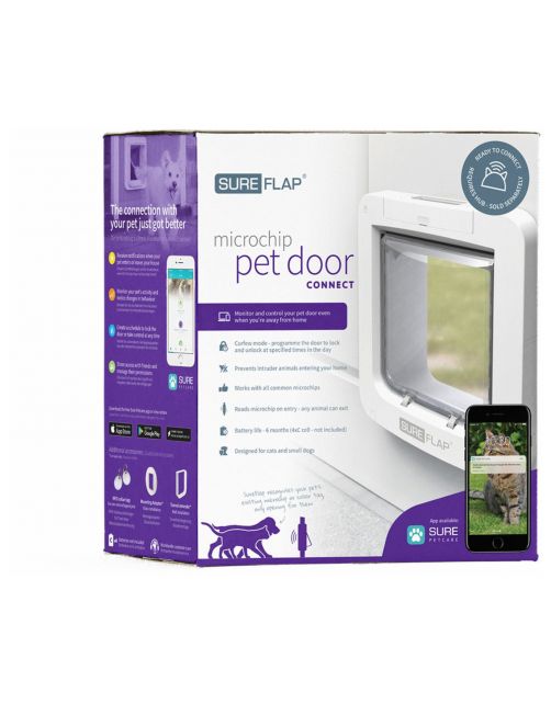 Sureflap Microchip Huisdierluik Connect Bundel - Kattenluik - Wit