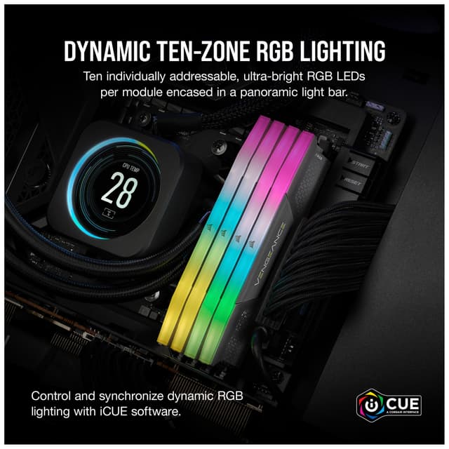 Corsair Vengeance RGB DDR5 RAM 32GB 6000Mt/s CL30