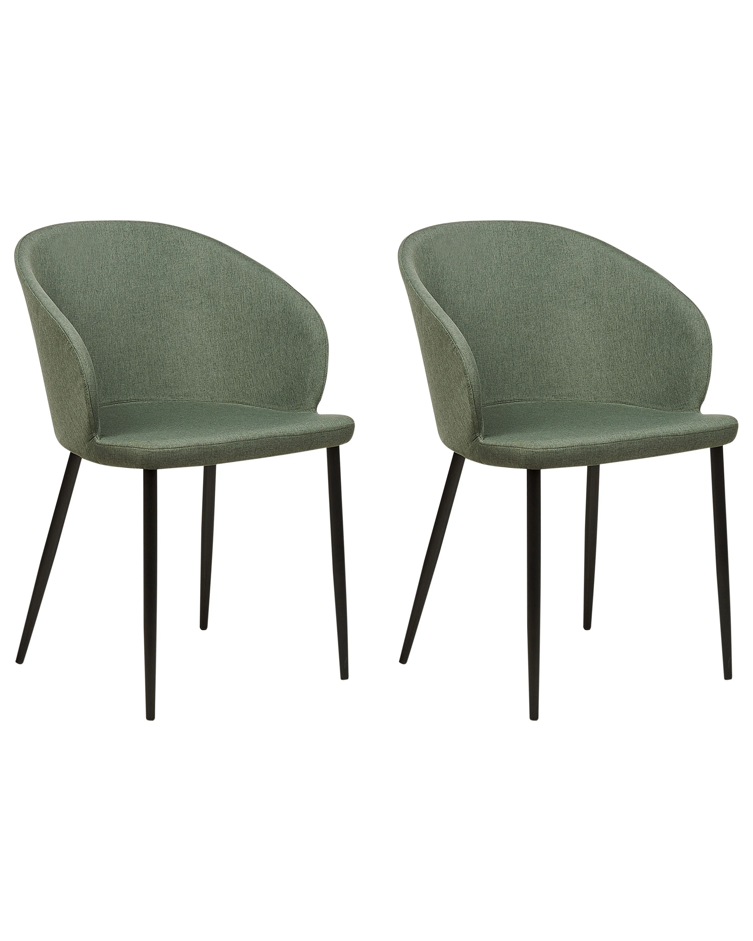 Set van 2 eetkamerstoelen MASON Donkergroen