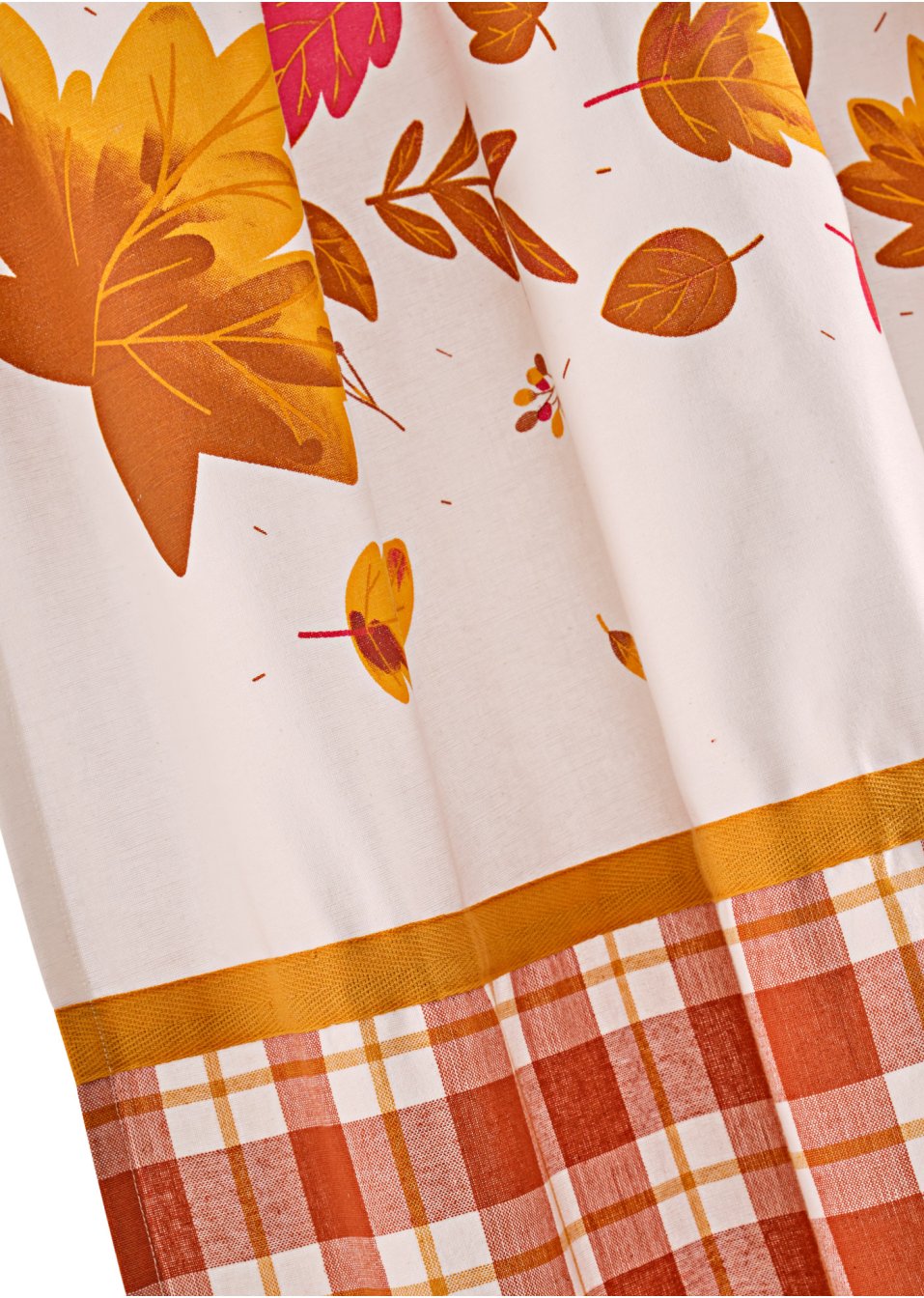 Panneau en coton avec imprimé feuilles (1 pce.)