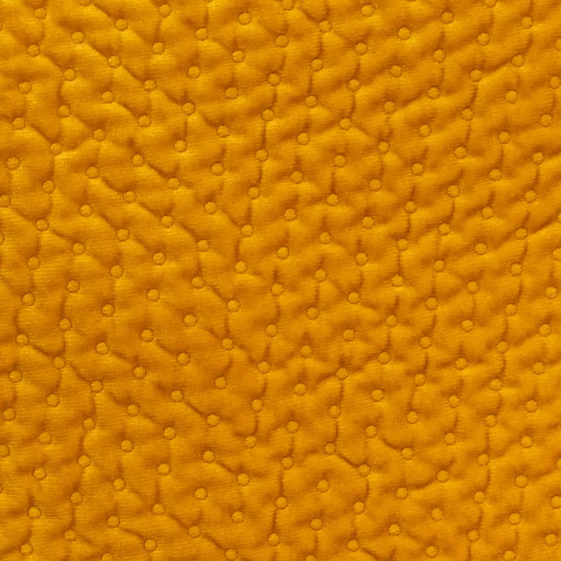 Coussin carré velours (40 x 40 cm) Dolce Jaune ocre