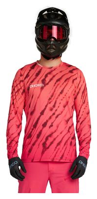 Maillot Manches Longues Dharco Race Val Di Sole Rose/Orange