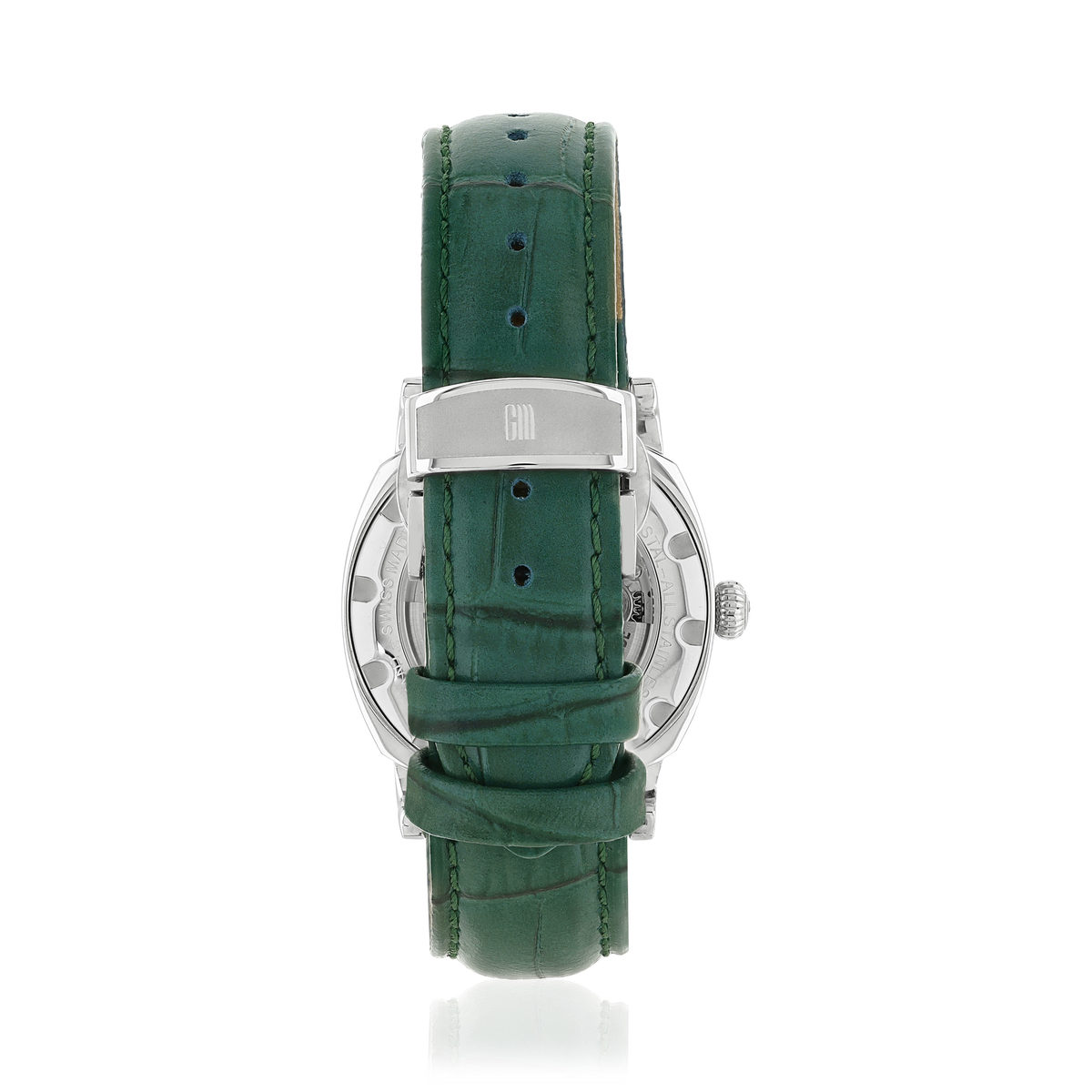 Montre MATY GM automatique cadran vert bracelet cuir vert