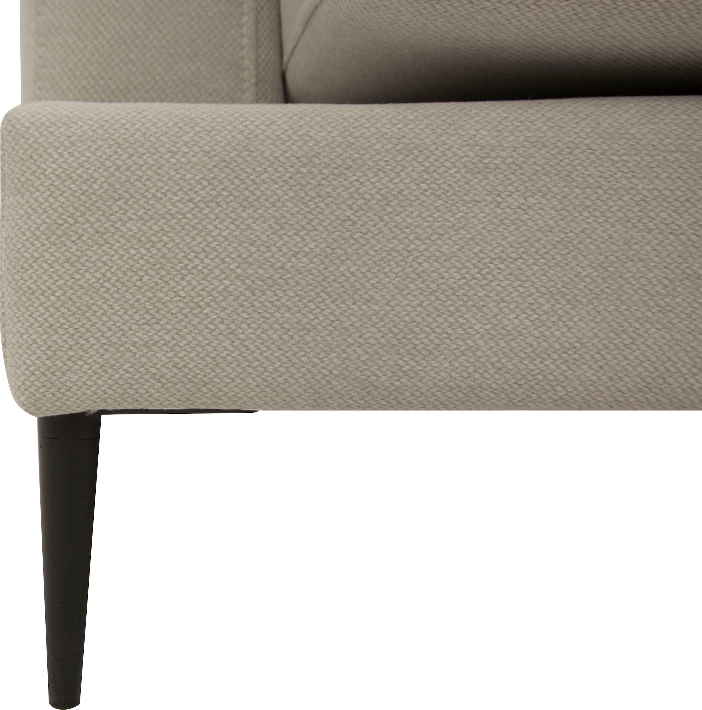Home affaire 3-Sitzer »Cozy elegantes Designsofa, Masse B/T/H: 211/97/80 cm« mit losen Kissen und Metallbeinen