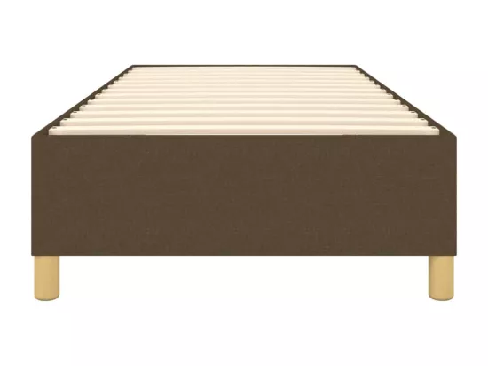 Sommier à lattes de lit Marron foncé 90x200 cm Tissu