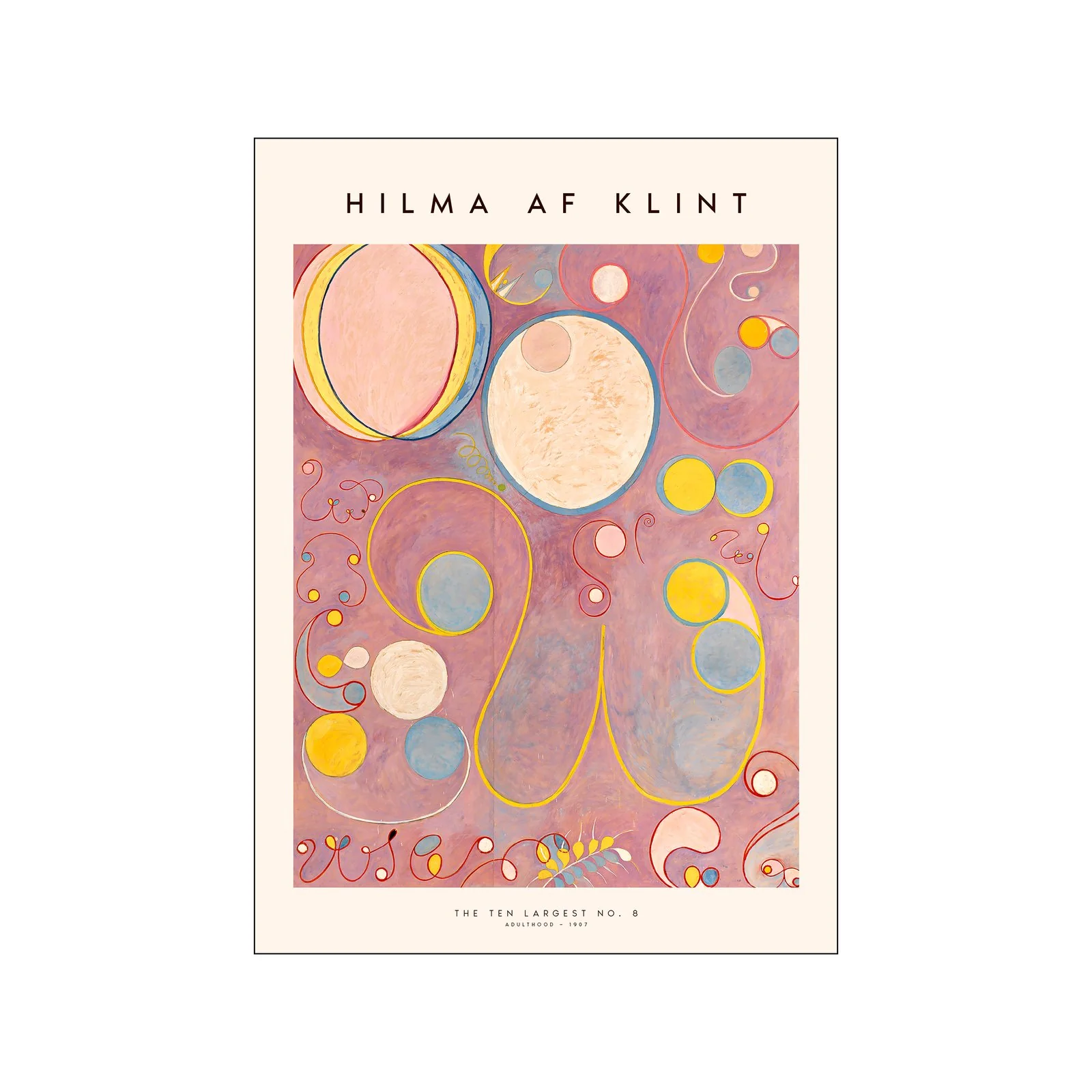 Poster & Frame  Hilma af Klint The Ten Largest no 08