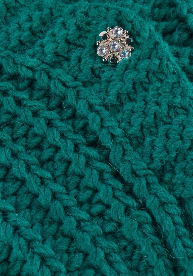 POM AMSTERDAM groene pom amsterdam vest cardigan 6962