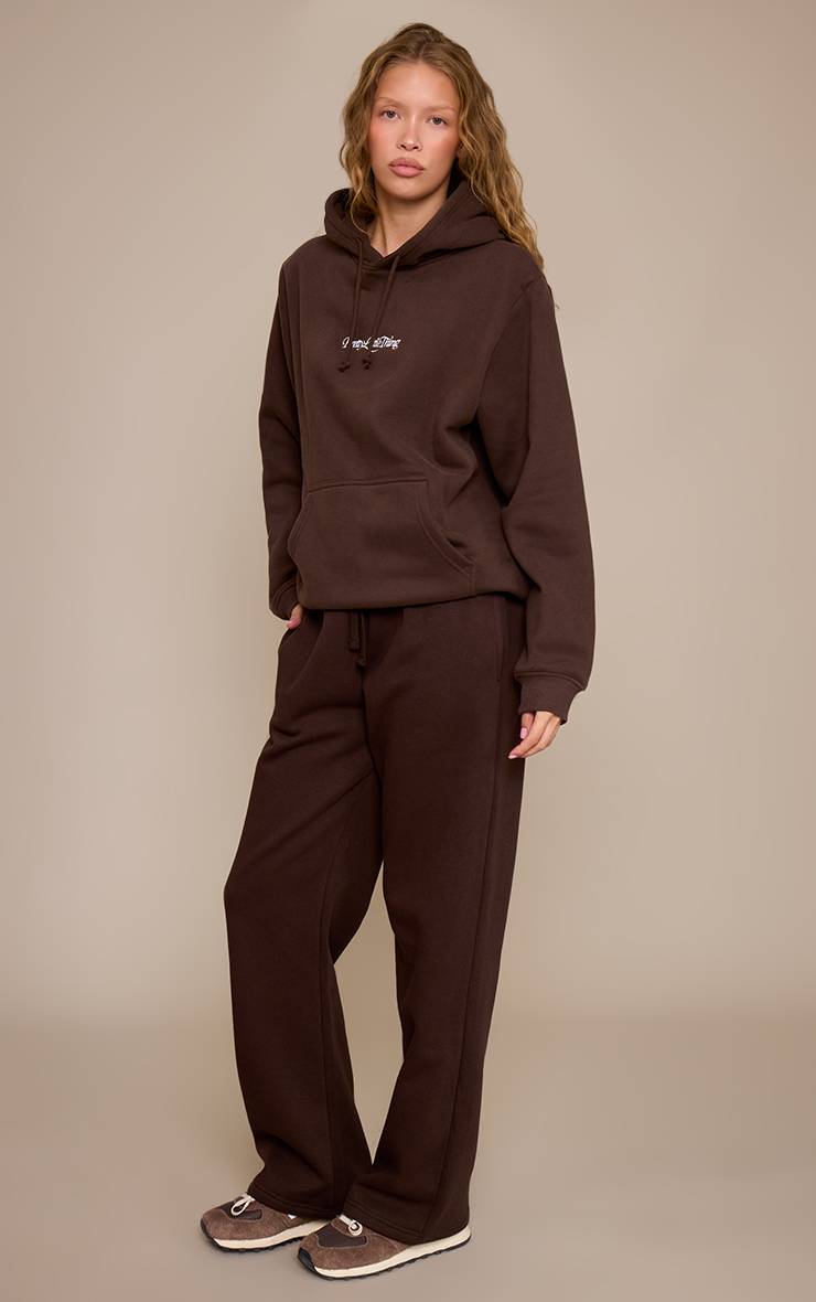 Espresso Sweat À Casynthétiqueche Oversize Brodé Crème Beurre