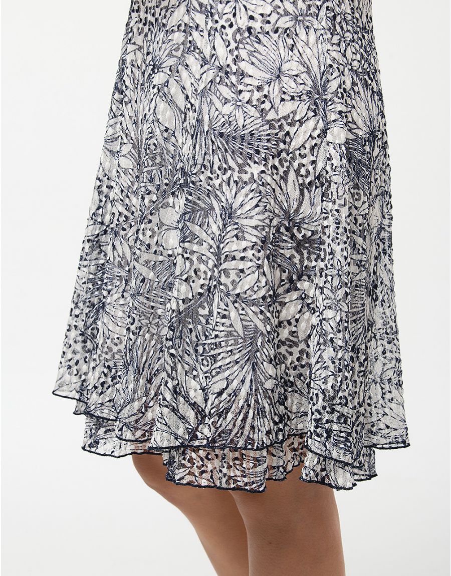 Robe dentelle imprimée