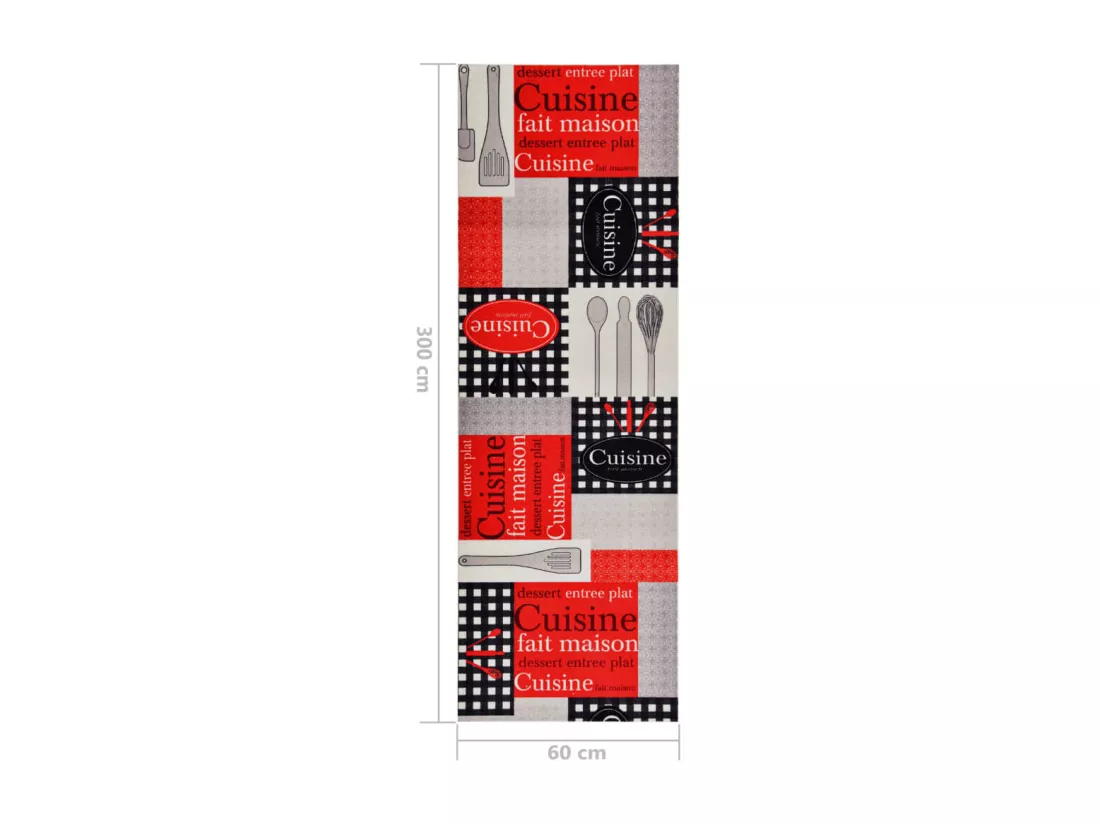 Tapis de cuisine lavable Cuisine 60x300 cm