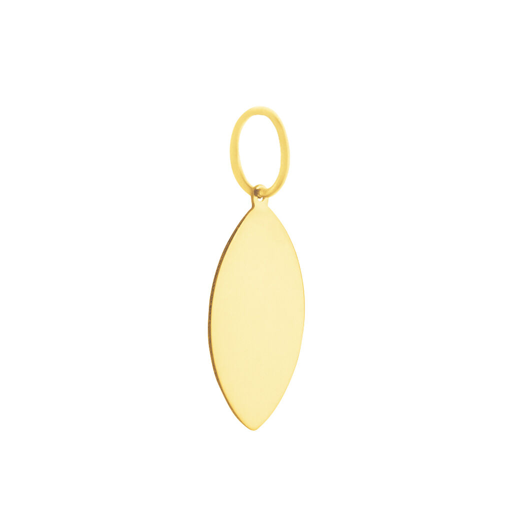 Pendentif Julius Sport Rugby Or Jaune