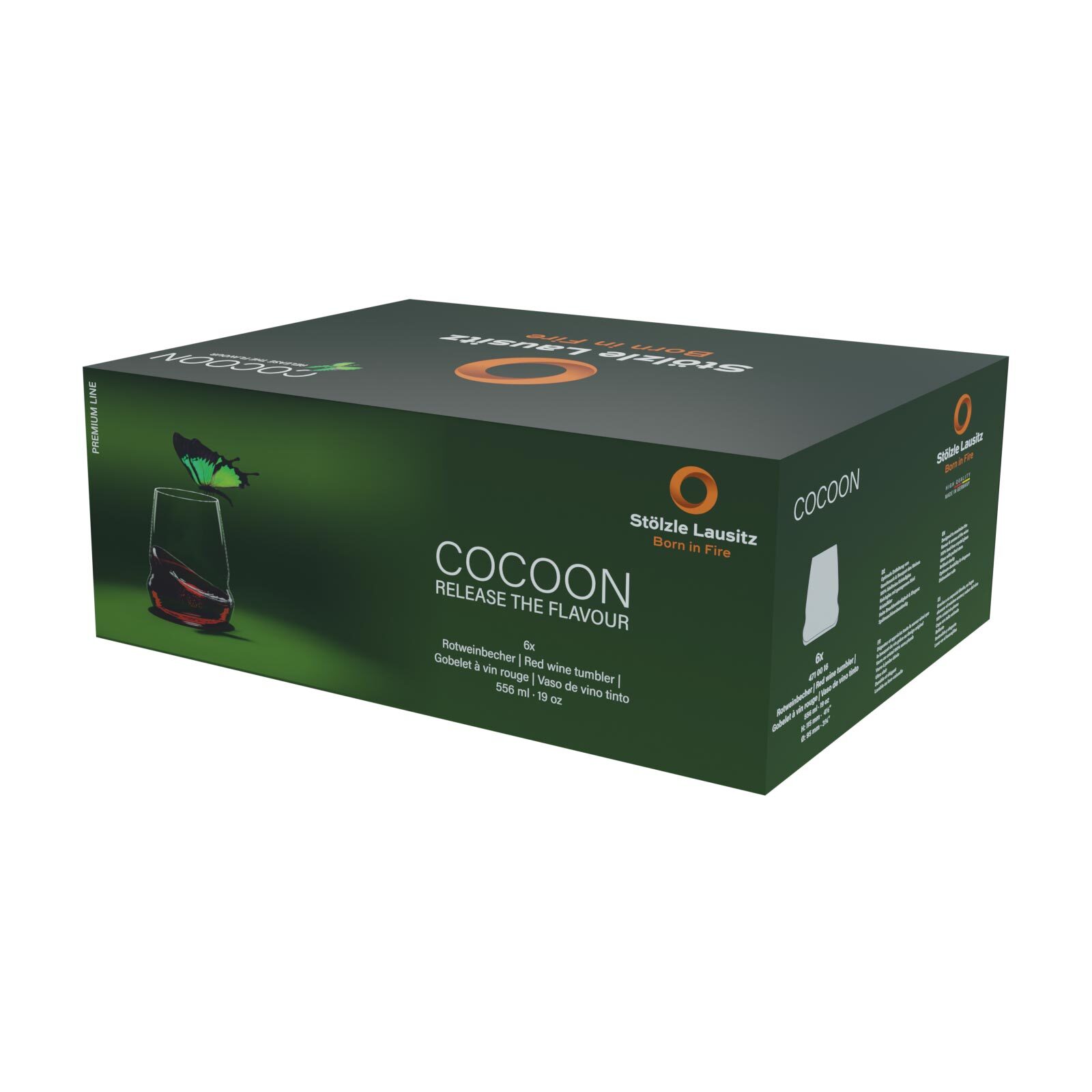 Stölzle Lausitz Rotweinbecher Cocoon 556 ml 6er Set