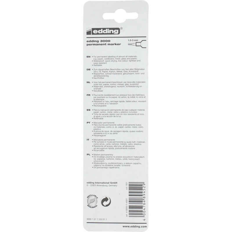 Edding Permanent marker zwart