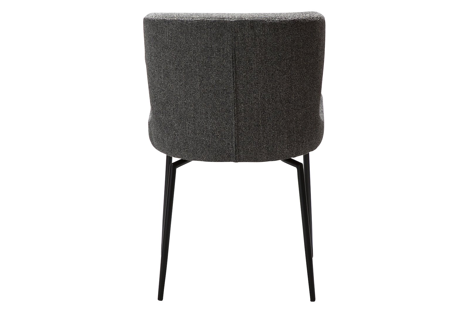 Glam spisestol Med sving og autoretur. Tekstil Bouclé Pebble Grå med sorte ben