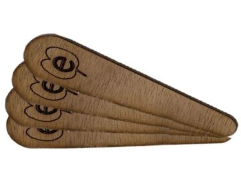 endro Spachtelset 4 Stück Holzspachtel zum Entnehmen von Kosmetik