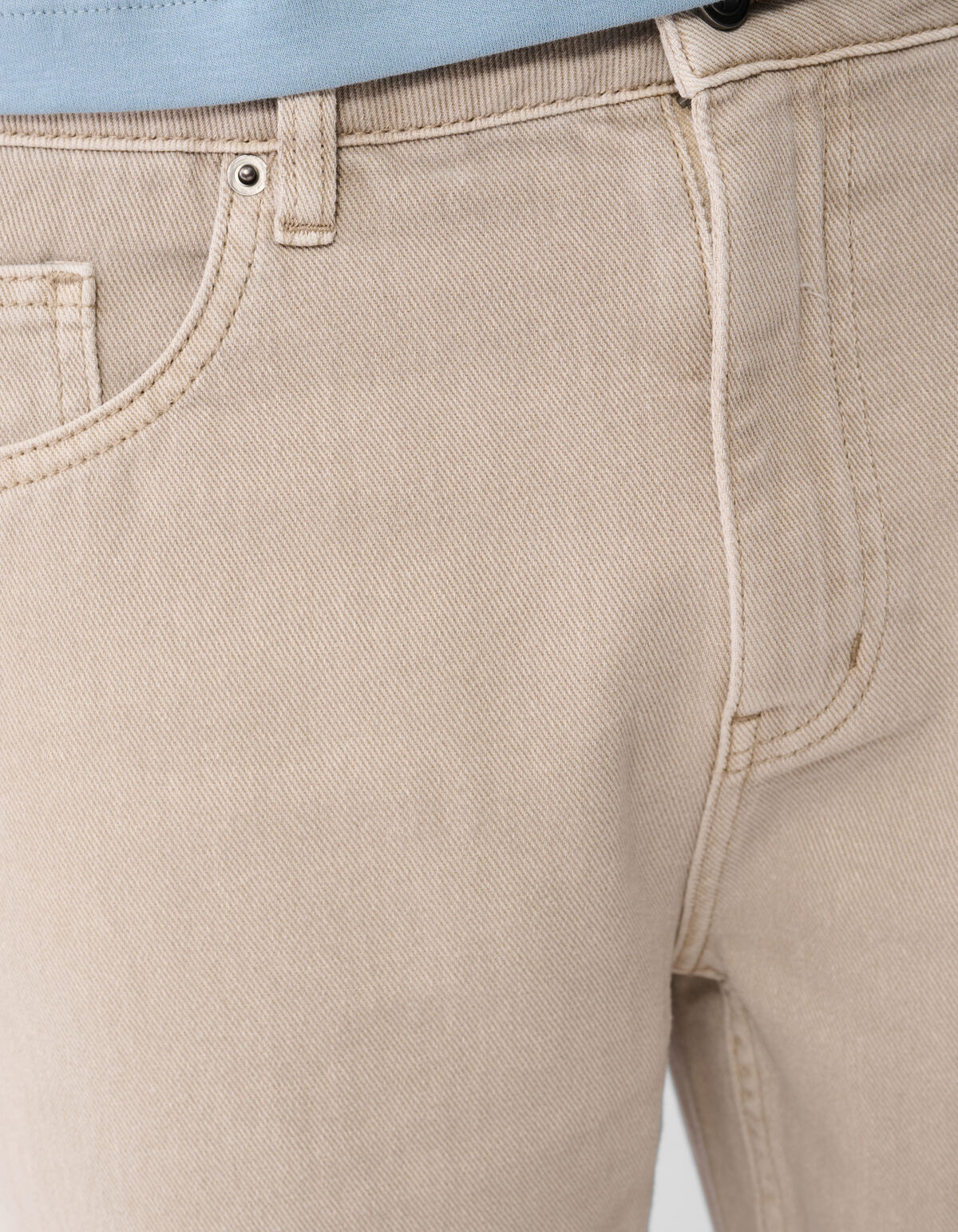 Relaxed Fit Broek Lichtbruin