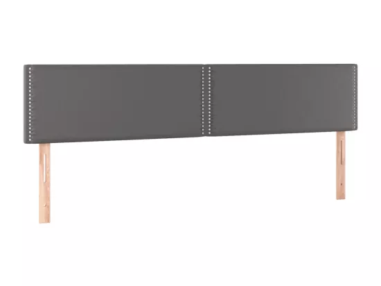 Tête de lit à LED Gris 160x5x78/88 cm Similicuir