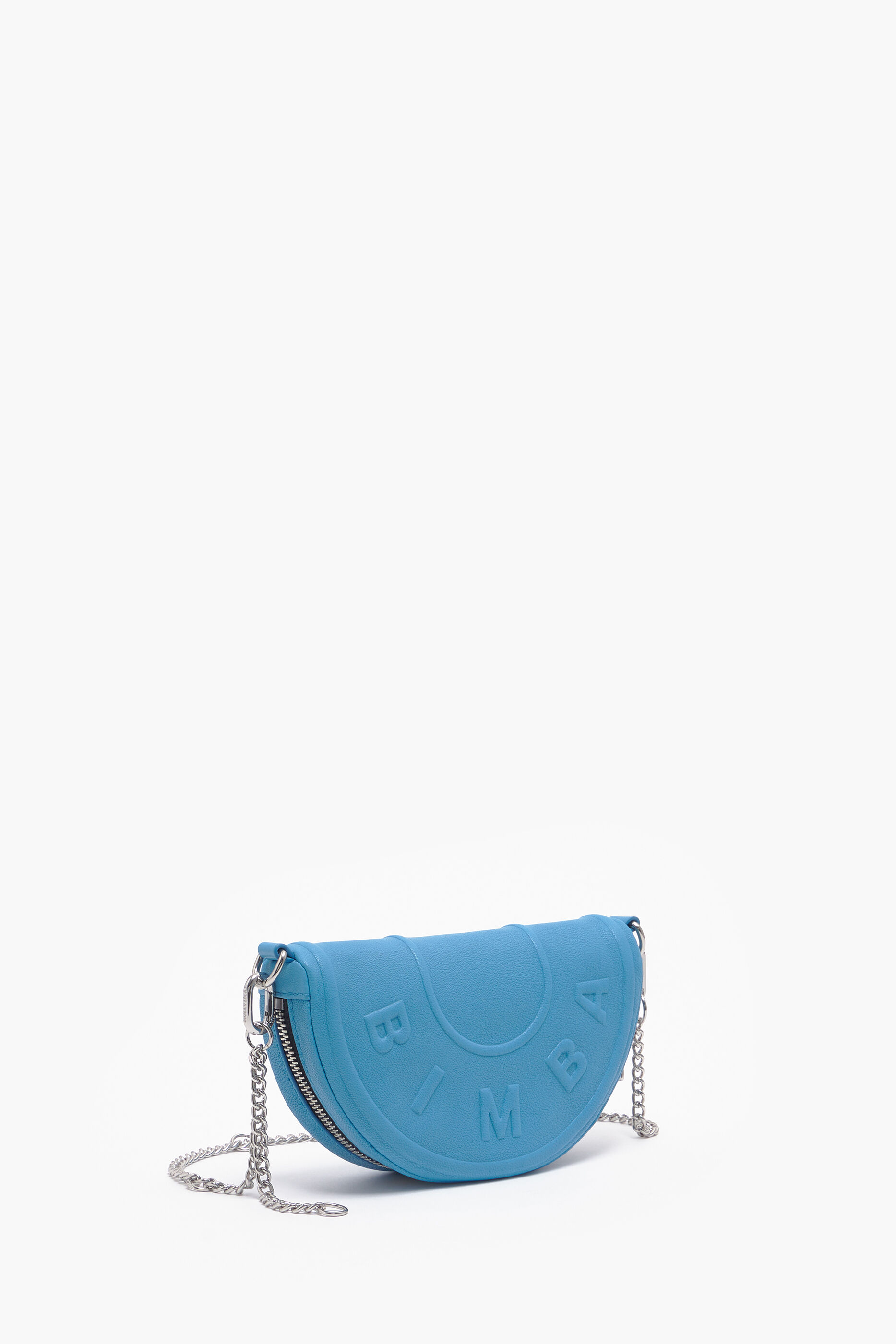 Bolsa de ombro XS Chimo em couro azul