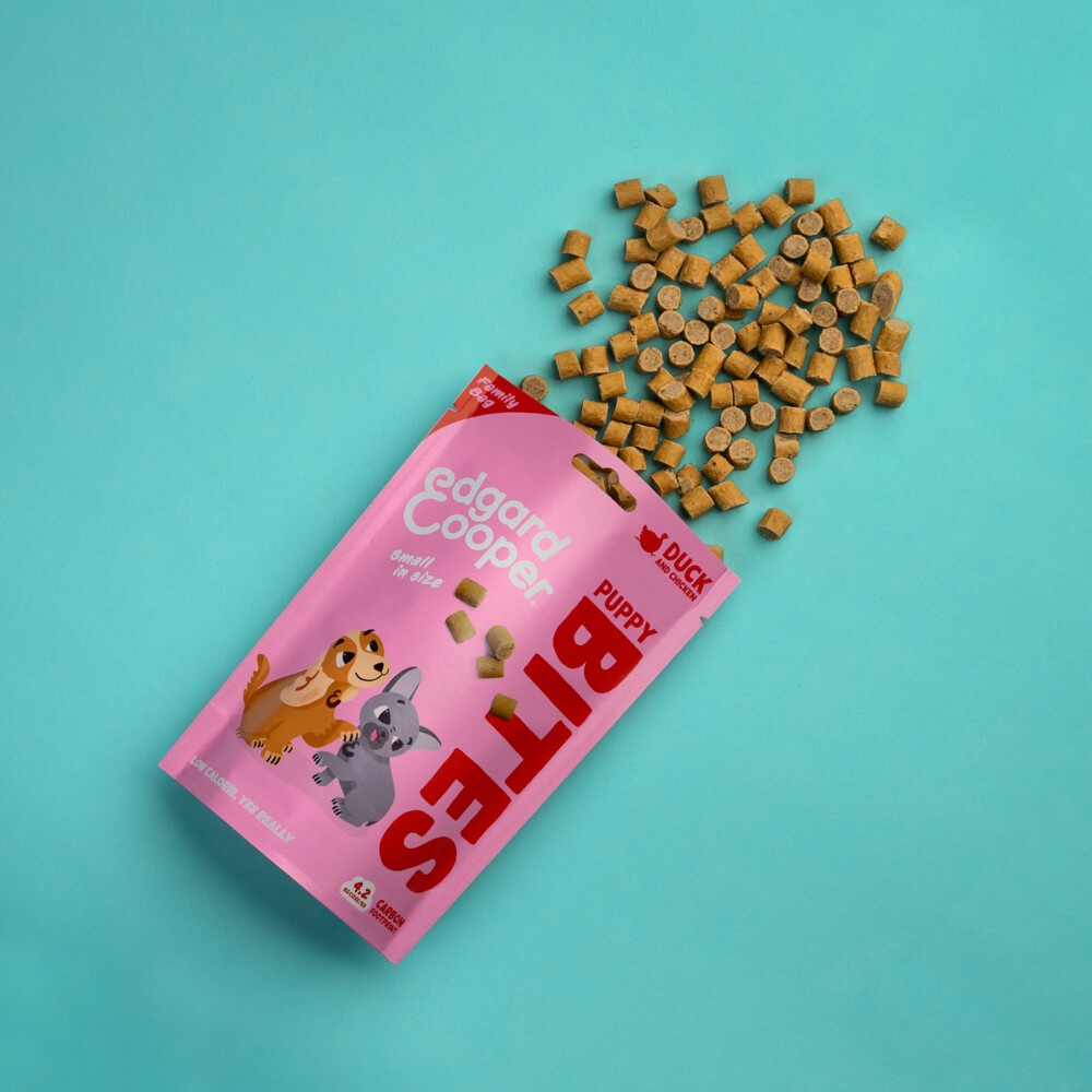 Edgard & Cooper Puppy Bite S Eend & Kip 120 gr