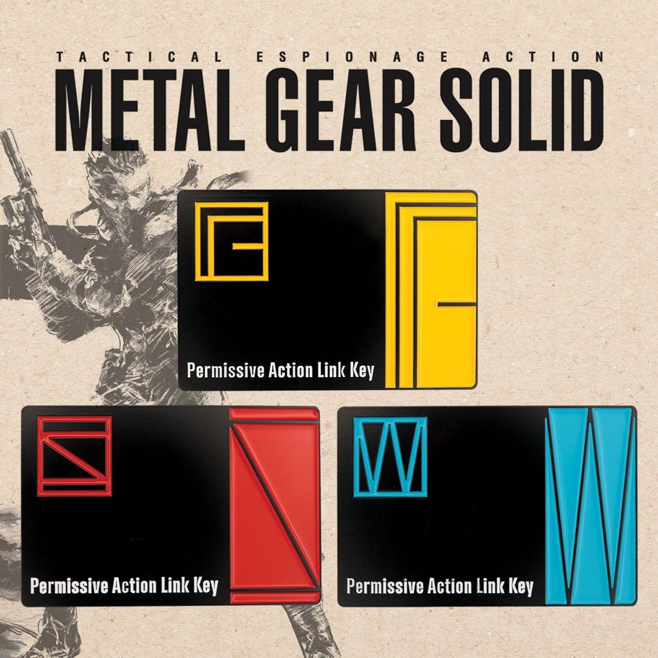 Metal Gear Solid Limited Edition PAL Keycard Set