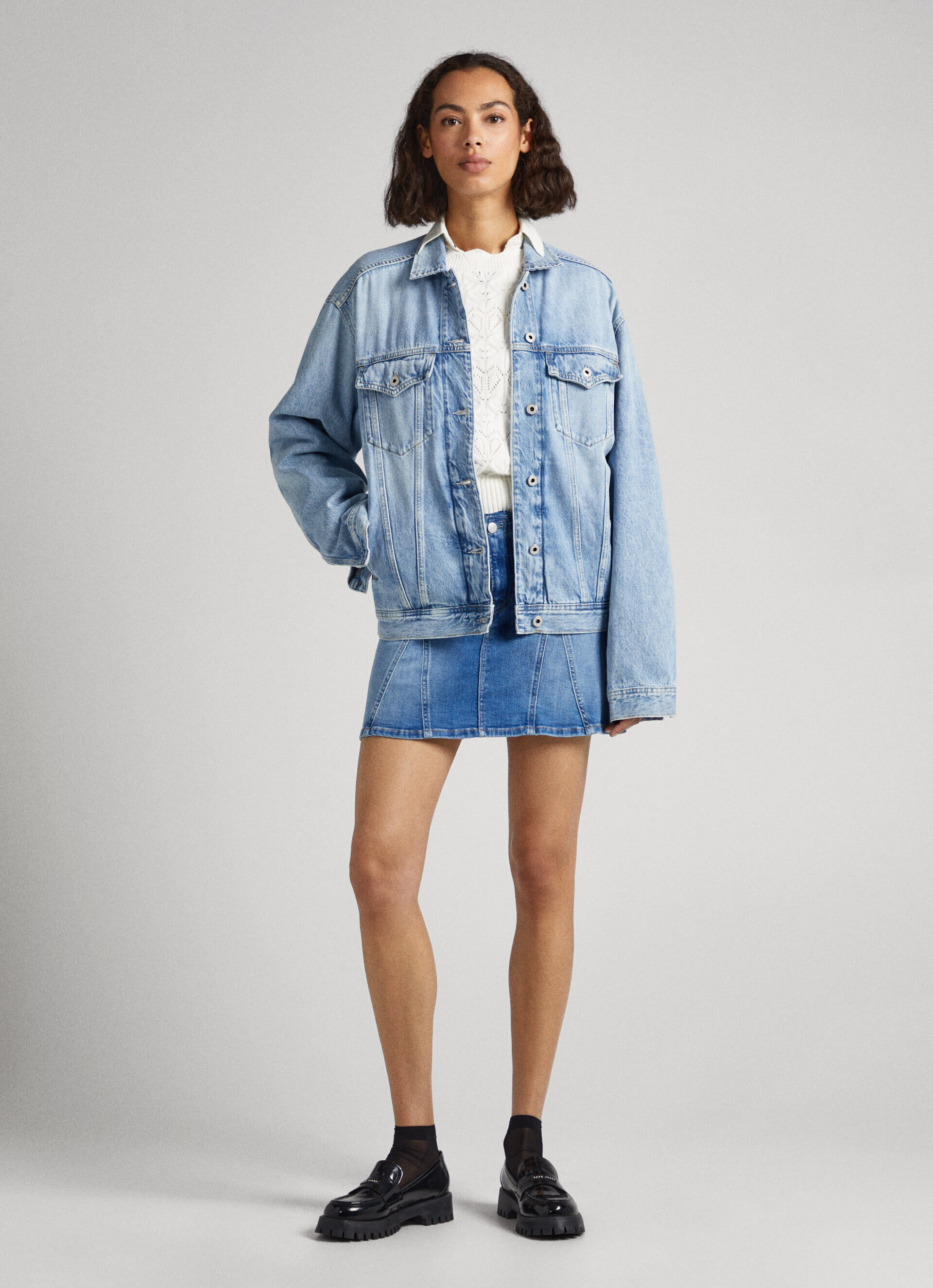 JAQUETA JEANS DE CORTE REGULAR - jeans
