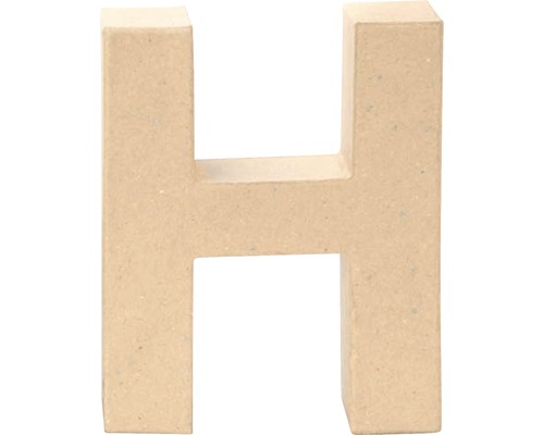 Letter H, karton, 17,5 x 5,5 cm