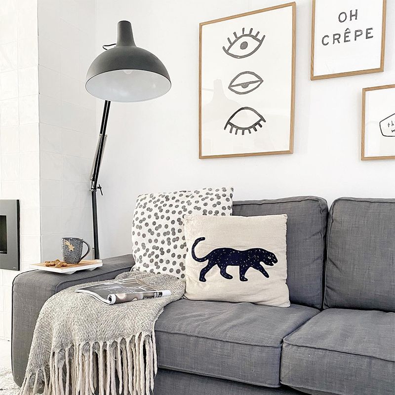 Industriële vloerlamp zwart verstelbaar - Hobby