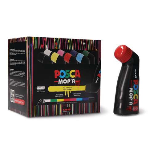 uni POSCA MOP'R Pigmentmarker PCM22, 8er-Set