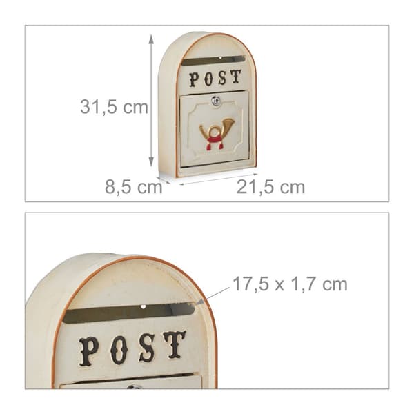 Postkasse i antikk stil