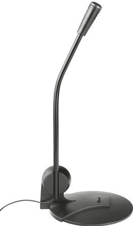 Trust - Primo - Tafelmicrofoon - Zwart - Microfoon met Standaard