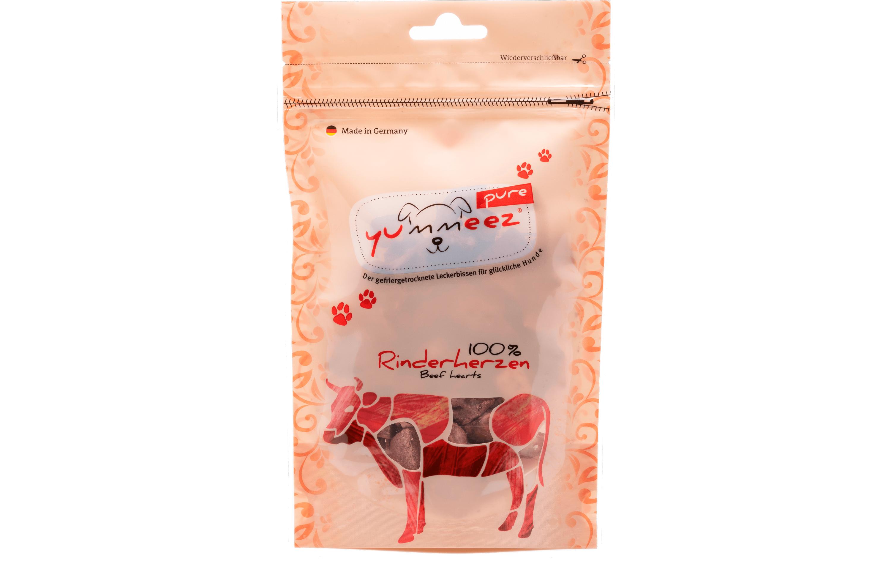 Leckerli pure Rinderherzen, 35 gErgänzungsfuttermittel für Hunde