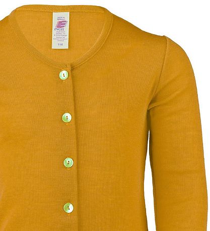Engel Cardigan - Wolle/Seide - Safran