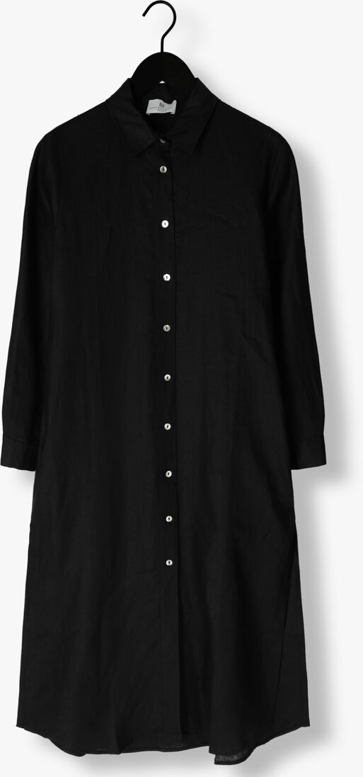 RESORT FINEST zwarte resort finest midi jurk shirt dress